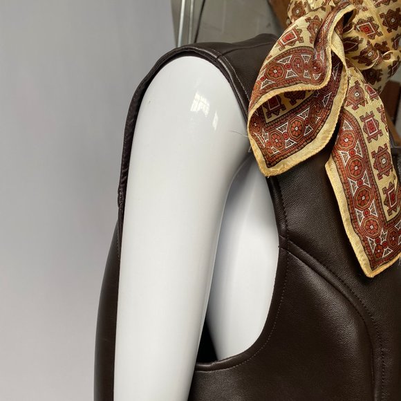 Karen Scott Vegan Leather Vest - Picture 5 of 11